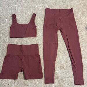 SET Active Sculpt Flex Sports Bra, Leggings, Biker Shorts, Sweat Shorts (Canyon)